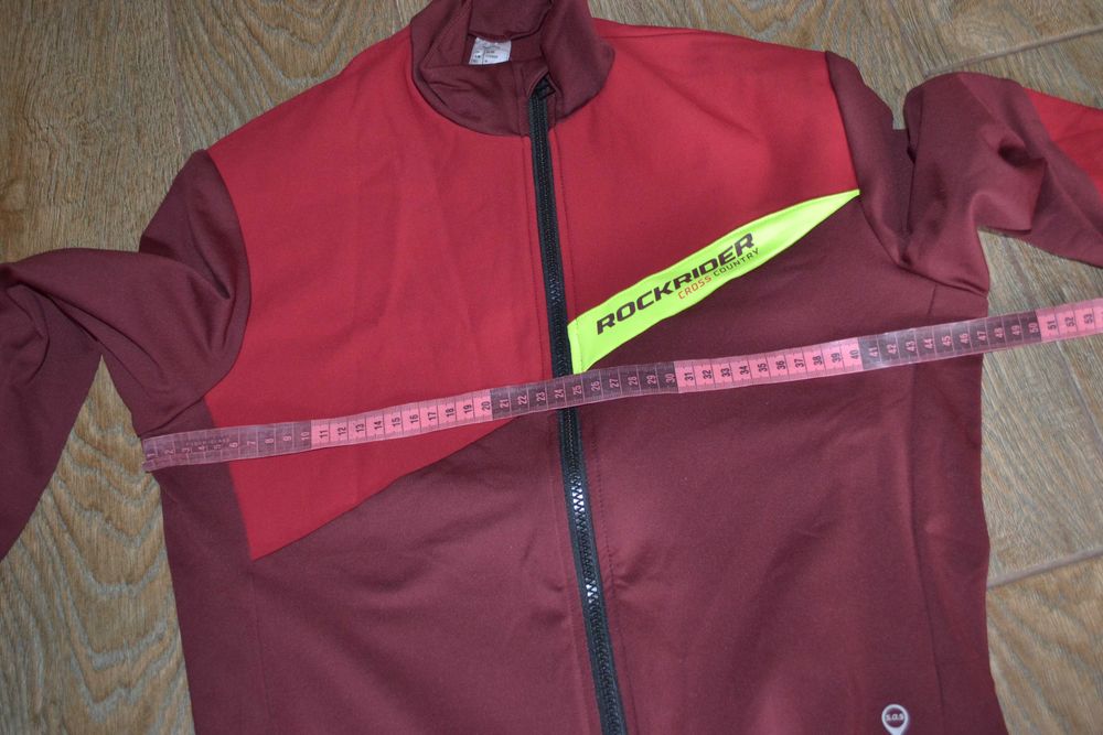 Яркая велокуртка джерси с длинным рукавом MTB Rockrider M-L-XL