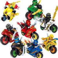 НАБОР Лего Ниндзяго на мотоциклах мини фигурки