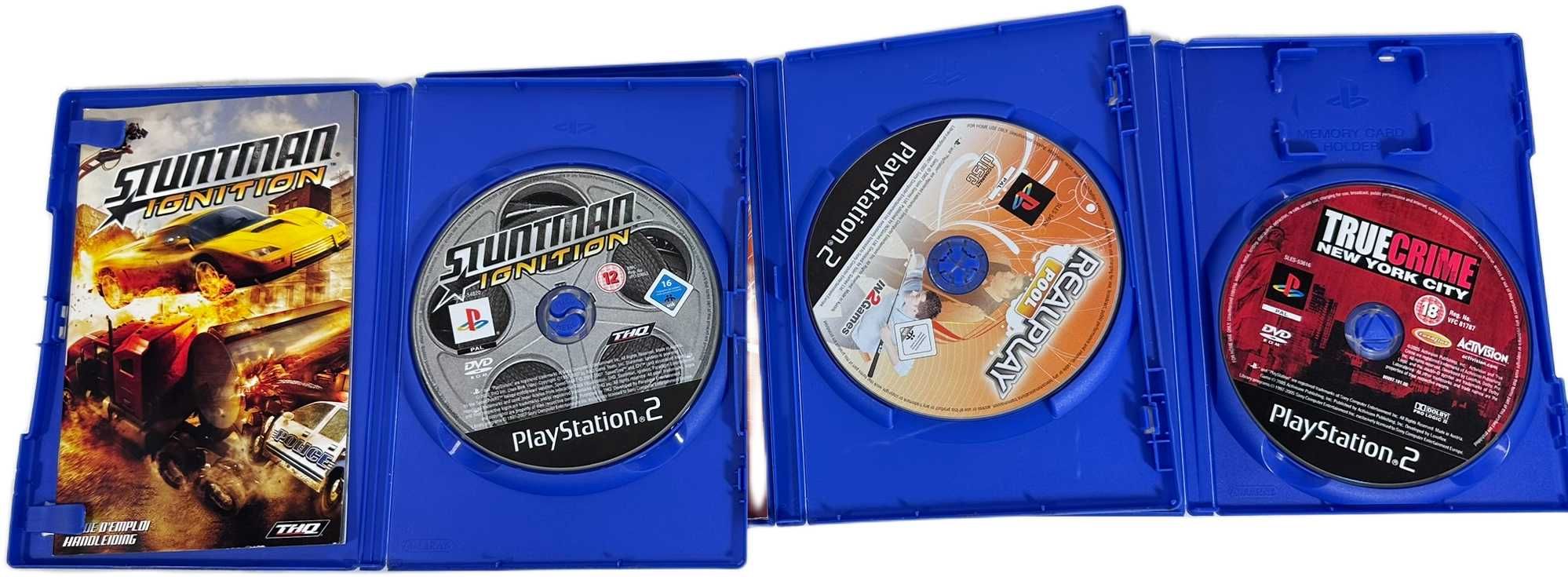 Konsola Playstation 2 slim retro + kable, dwa pady, trzy gry
