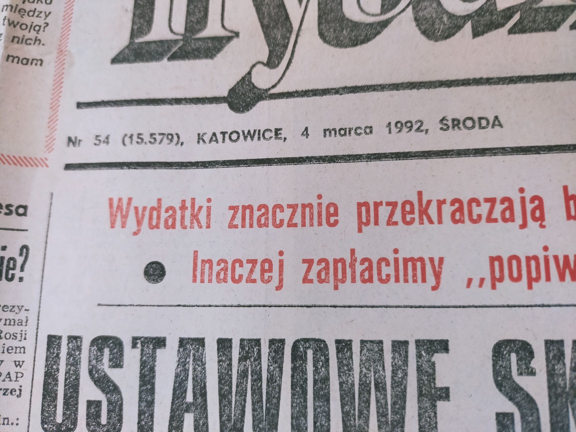 Trybuna Stara gazeta z 1992