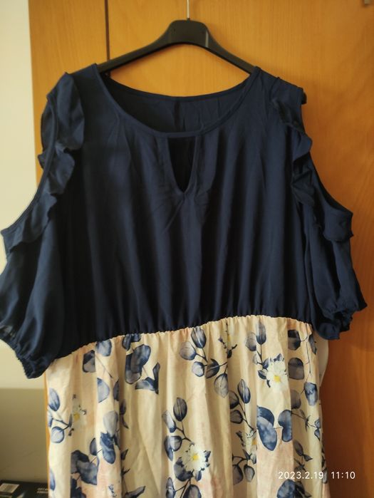 Vestido florido Azul