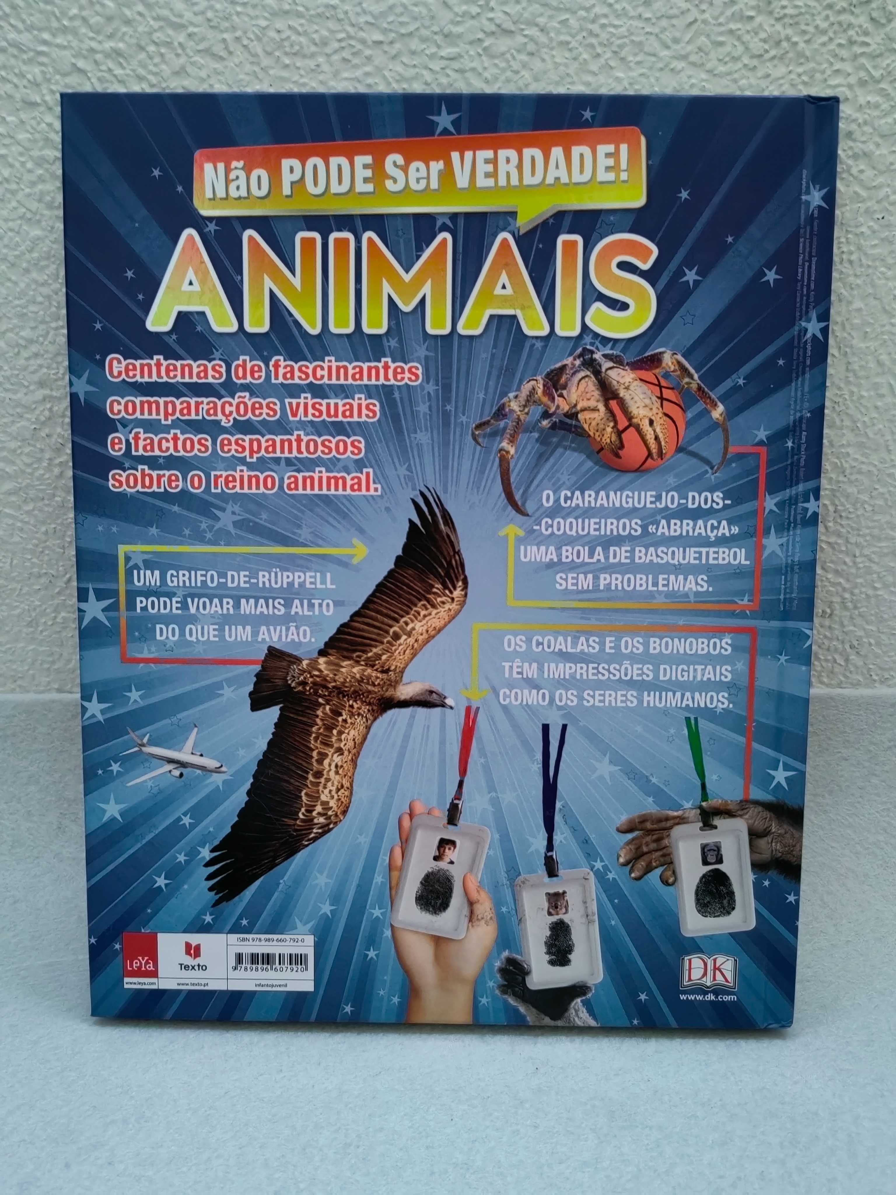 Livro "Não pode ser verdade! Animais" da DK