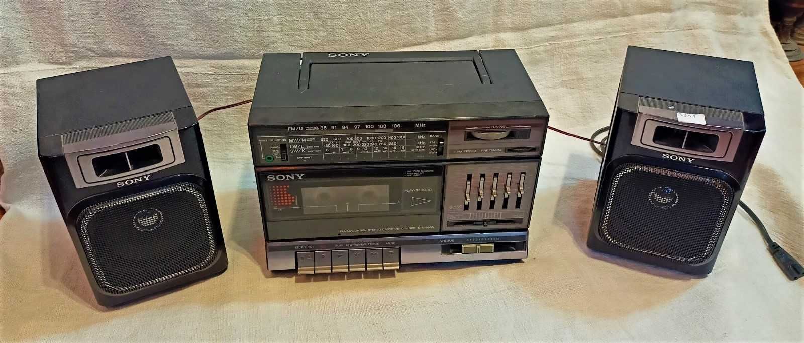 Rádio Cassete Sony CFS1000L