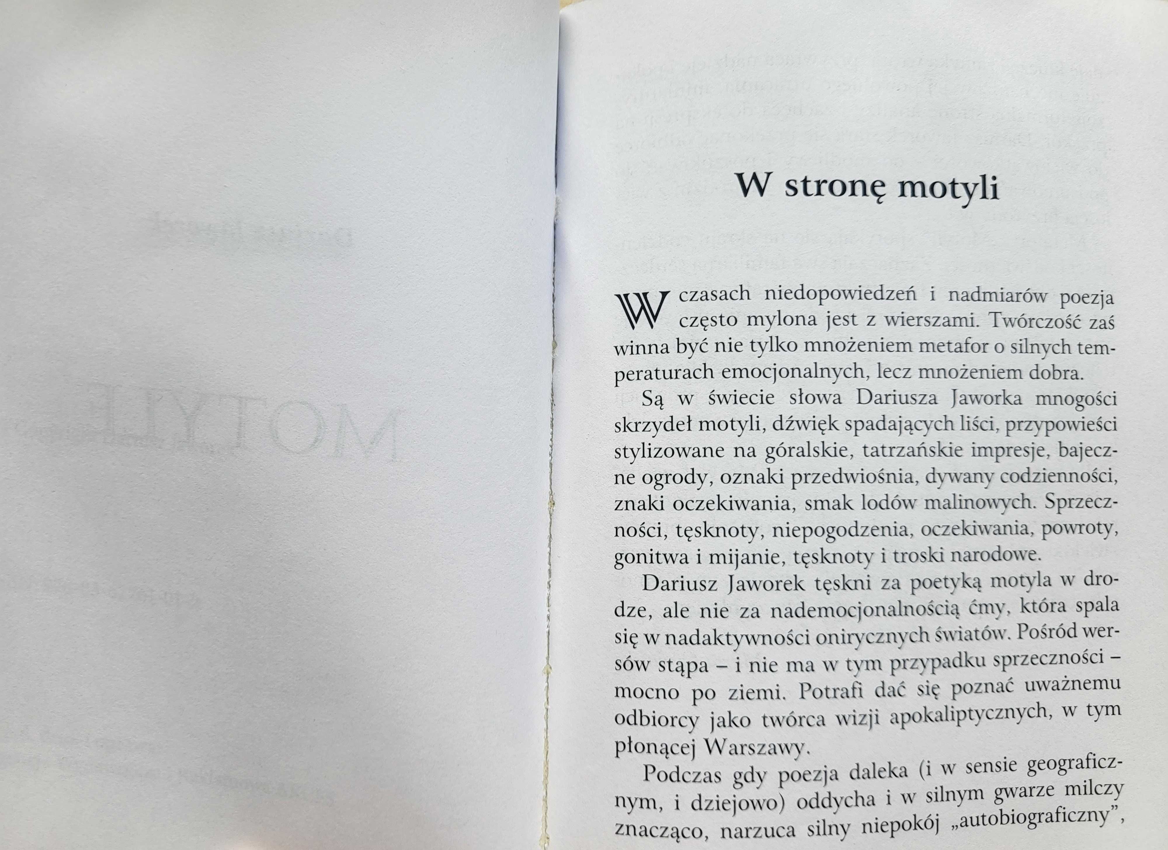 Dariusz Jaworek "Motyle" - stan B. DOBRY -UNIKAT wydawniczy- B. TANIO!