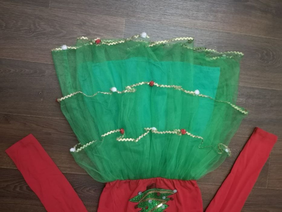 Карнавал маскарад костюм Ельф помічниця Санта Клауса 11 12 років Різдв