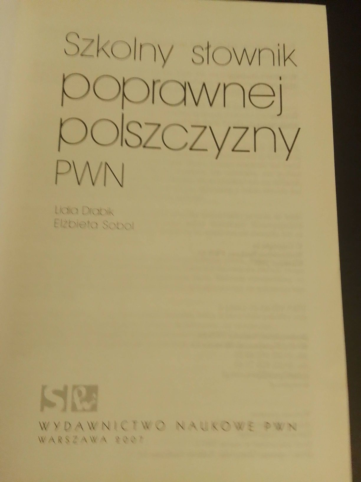 Słownik poprawnej polszczyzny PWN, praca zbiorowa