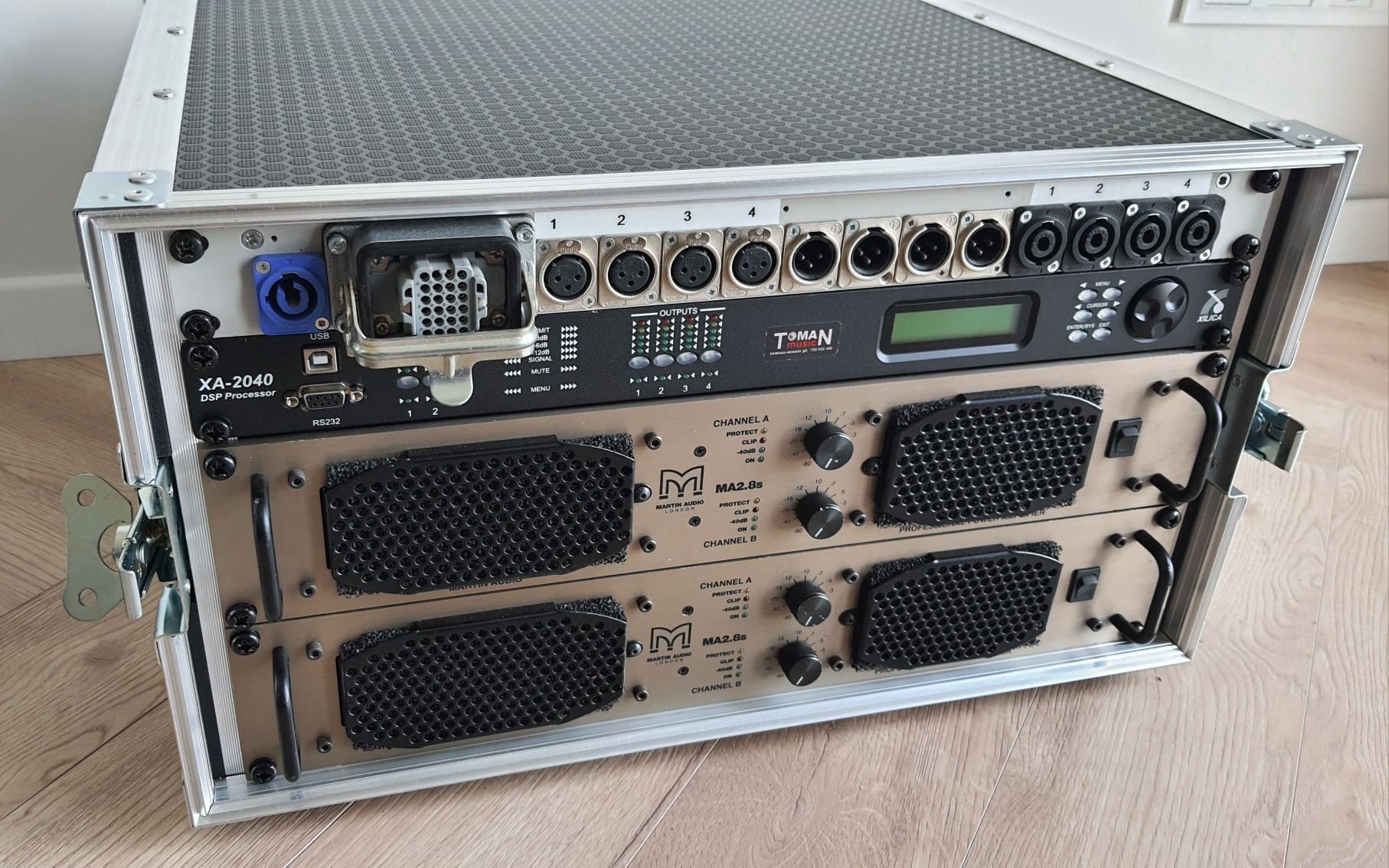 Zestaw wzmacniaczy Martin Audio + Xilica 96 kHz / polaudio sla112