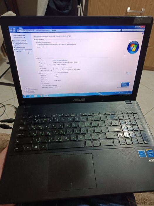 Рабочий ноутбук ASUS R512M 15.6" 4 ГБ RAM | 500 ГБ HDD компьютер ПК