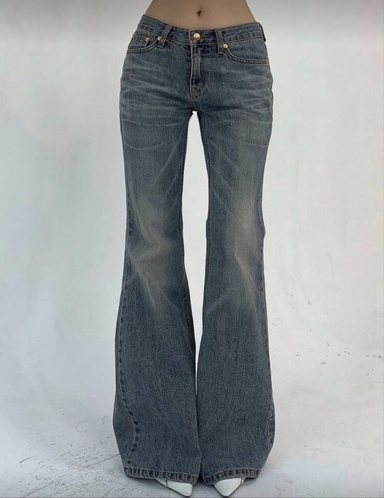 Джинси ульош на низькій посадці