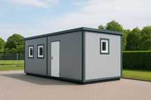 KONTENER MIESZKALNY, BIUROWY budowlany 2x6m z wydzieloną toaletą WC