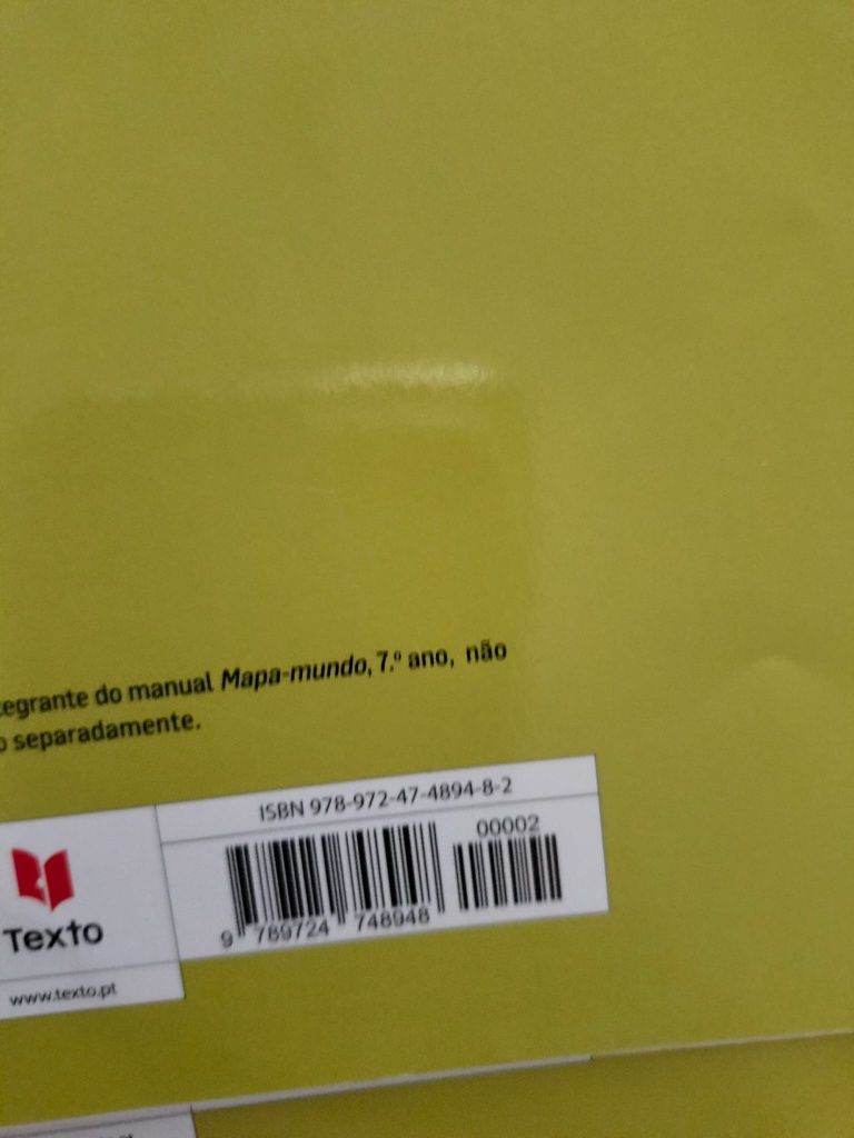 Física e química 7, Viva a História 7, Mapa Mundo 7 Caderno Atividades