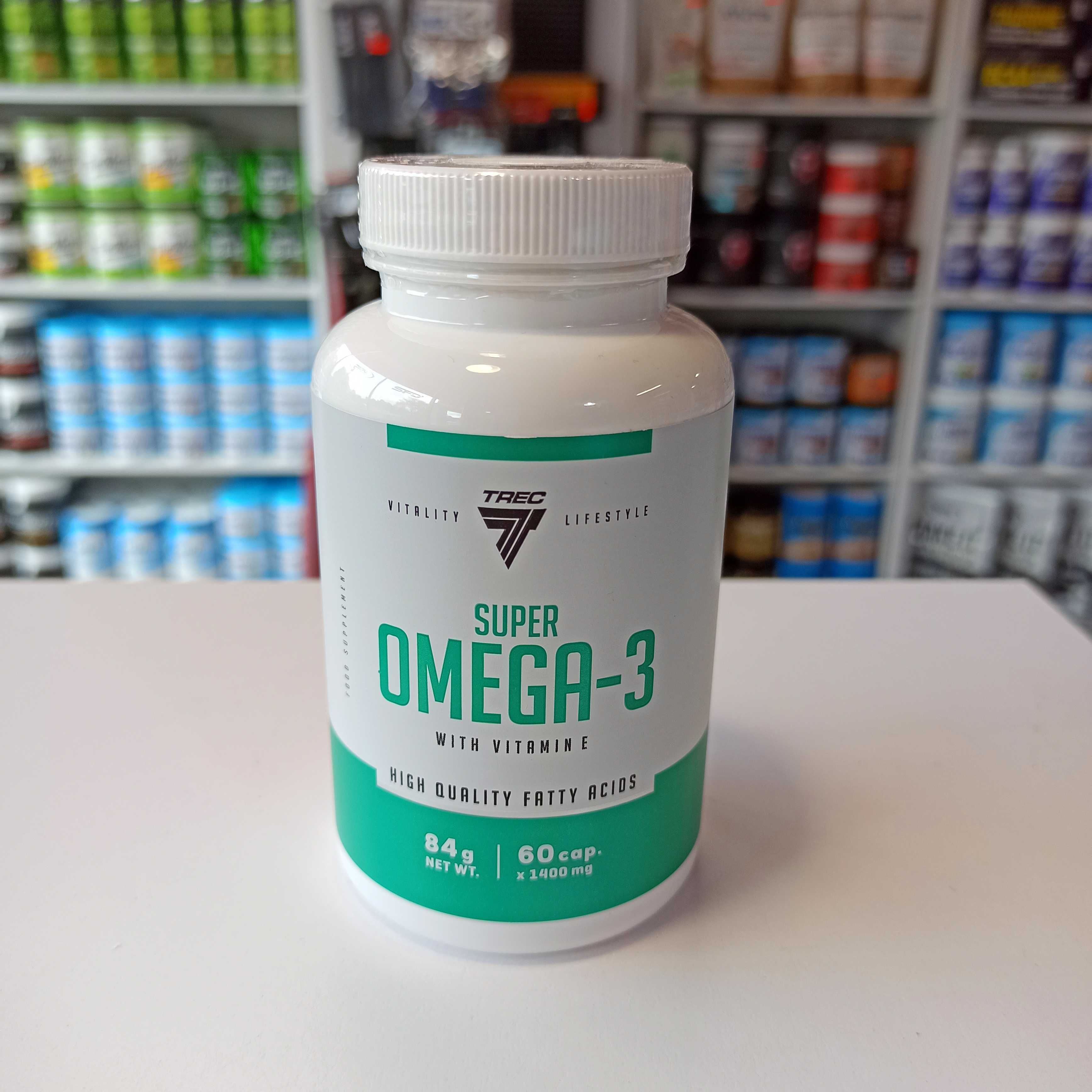 TREC Super Omega 3 60kaps Kwasy Omega EPA DHA i Witamina E