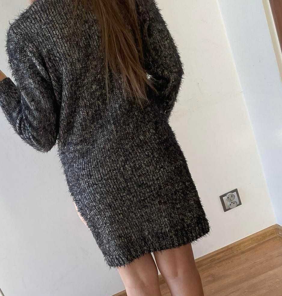 Gina 38 m l Sukienka sweterkowa ciepła
