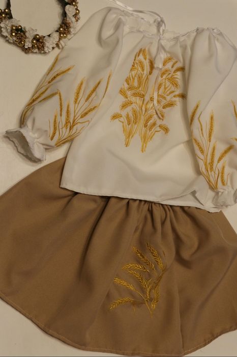 Вишитий костюм, вишиванка для дівчинки 128р