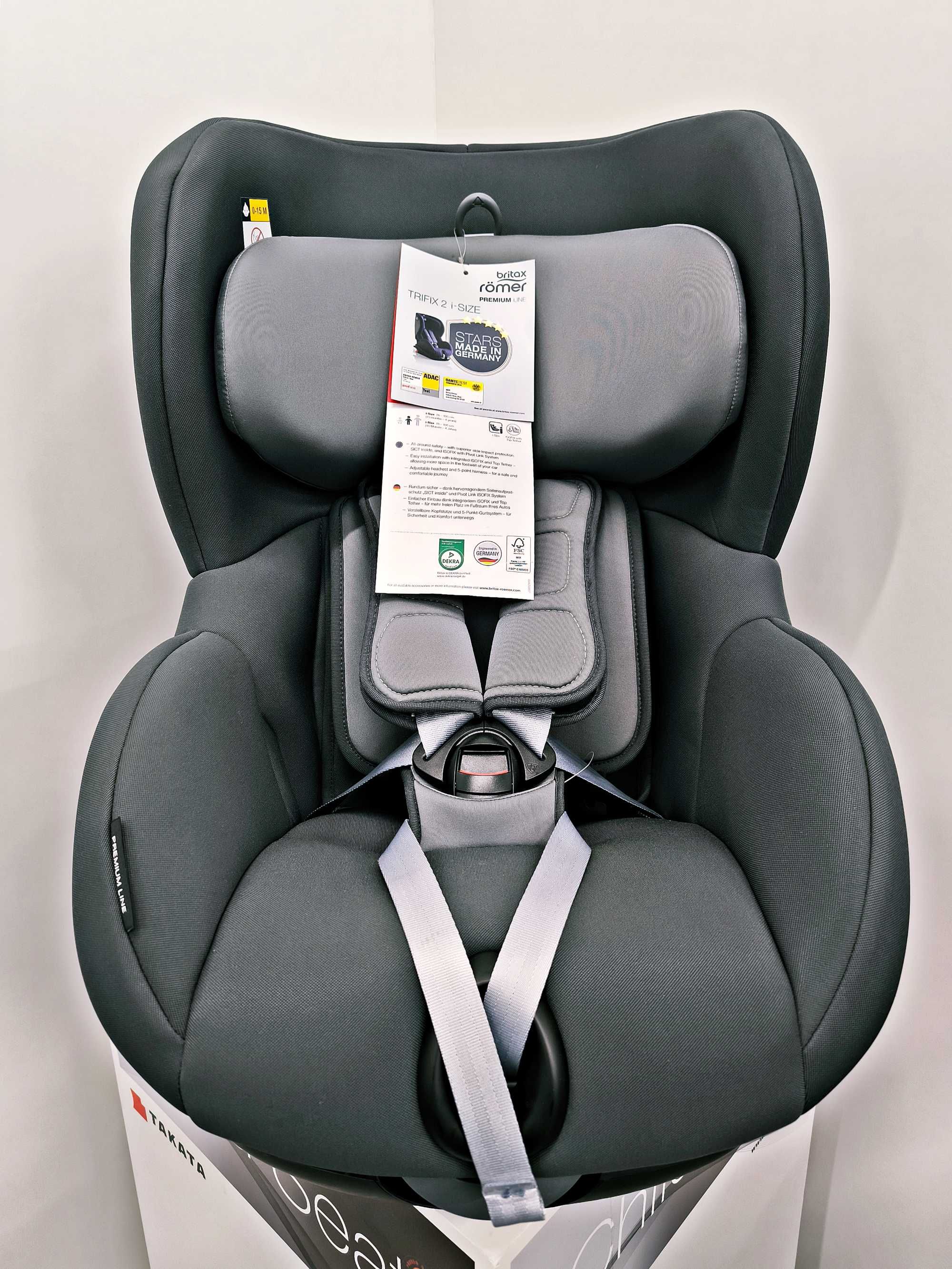 Nowy fotelik Britax Trifix 2 I-Size Storm Grey - Wysyłka gratis!