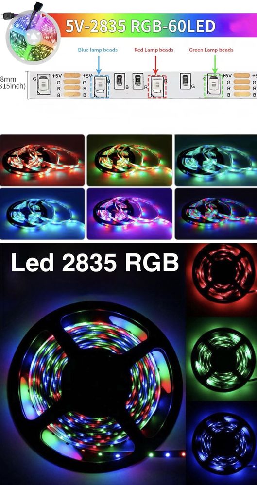 3м Led USB RGB Лента Пульт 4м 5м 10м 5050 Светодиодная Bluetooth Адрес