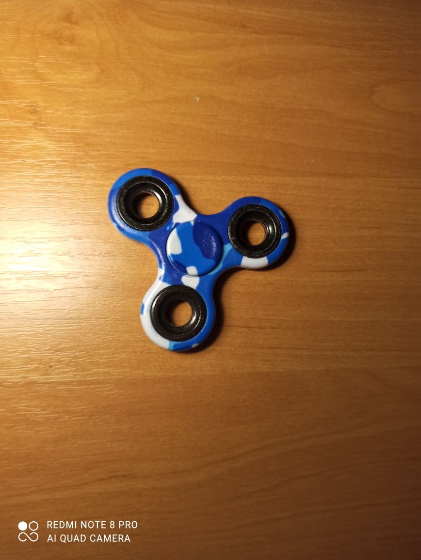 Fidget Spinner niebieski moro