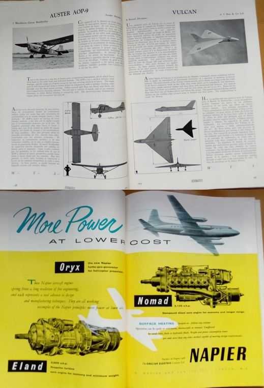 Revista de aviação "Aeronautics". Número especial 1955