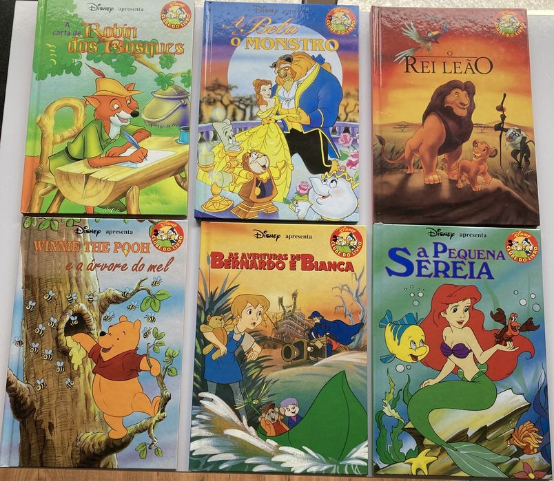 Livros da Disney.