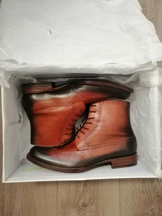 Кожаные ботинки-броги DSQUARED² (оригинал)