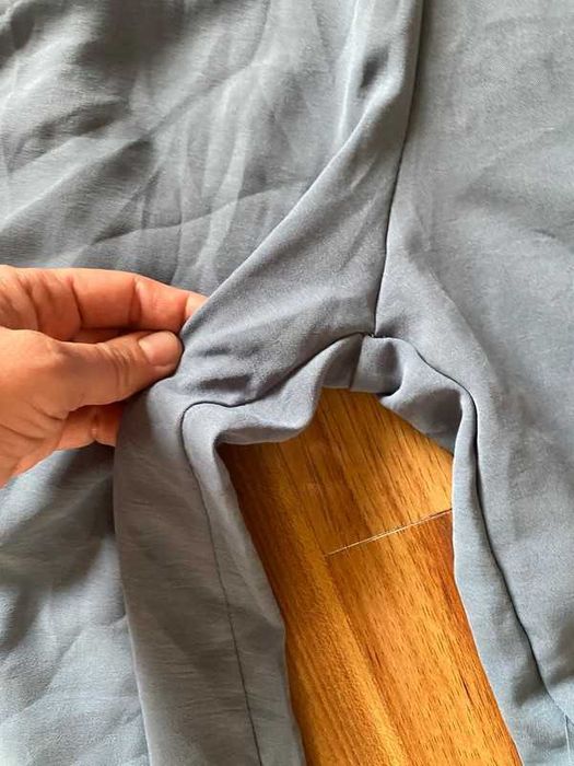 42 40 kombinezon dlugi grafit szary xxl +size dzwony szerokie nogawki