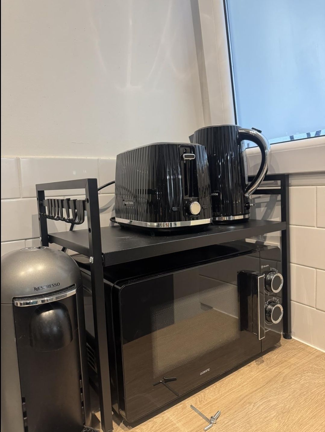 Nowa kuchenna półka nadstawka na mikrofalówkę airfryer ekspres na blat