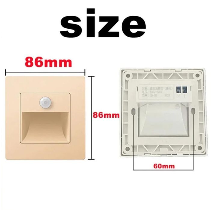 Oświetlenie Schodowe z Czujnikiem 3000k