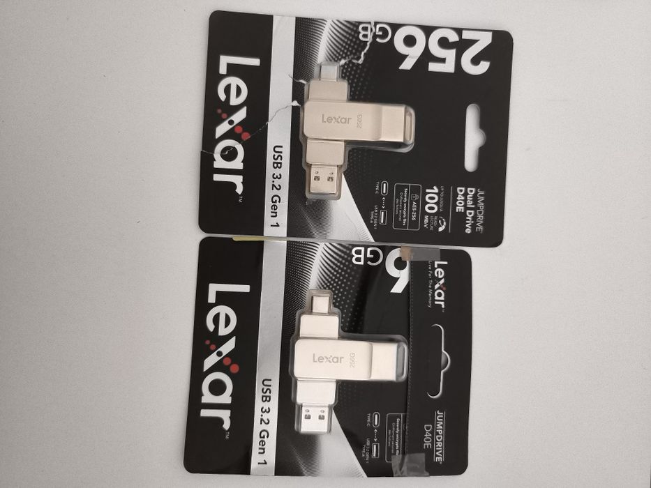 2 x Pendrive Lexar USB 3.2 256GB DualDrive D40E JumpDrive