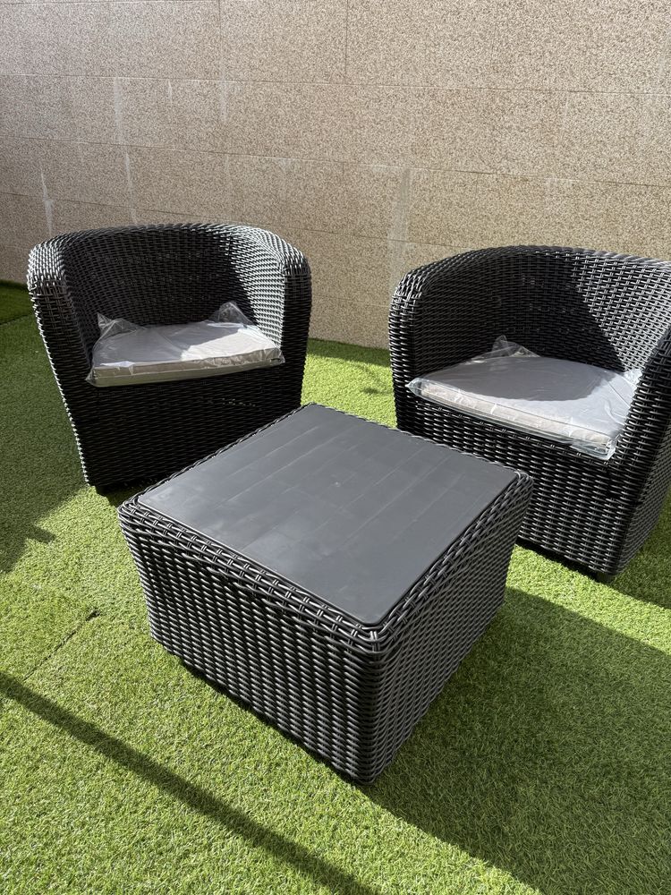 Conjunto de mobilia jardim novo