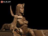 Druk 3d Kleopatra Figurka