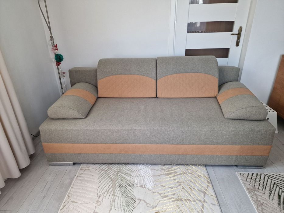 Kanapa rozkładana z funkcją spania i pojemnikiem