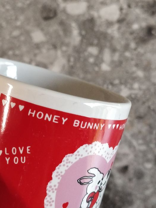 Kubek króliczki miłość walentynki