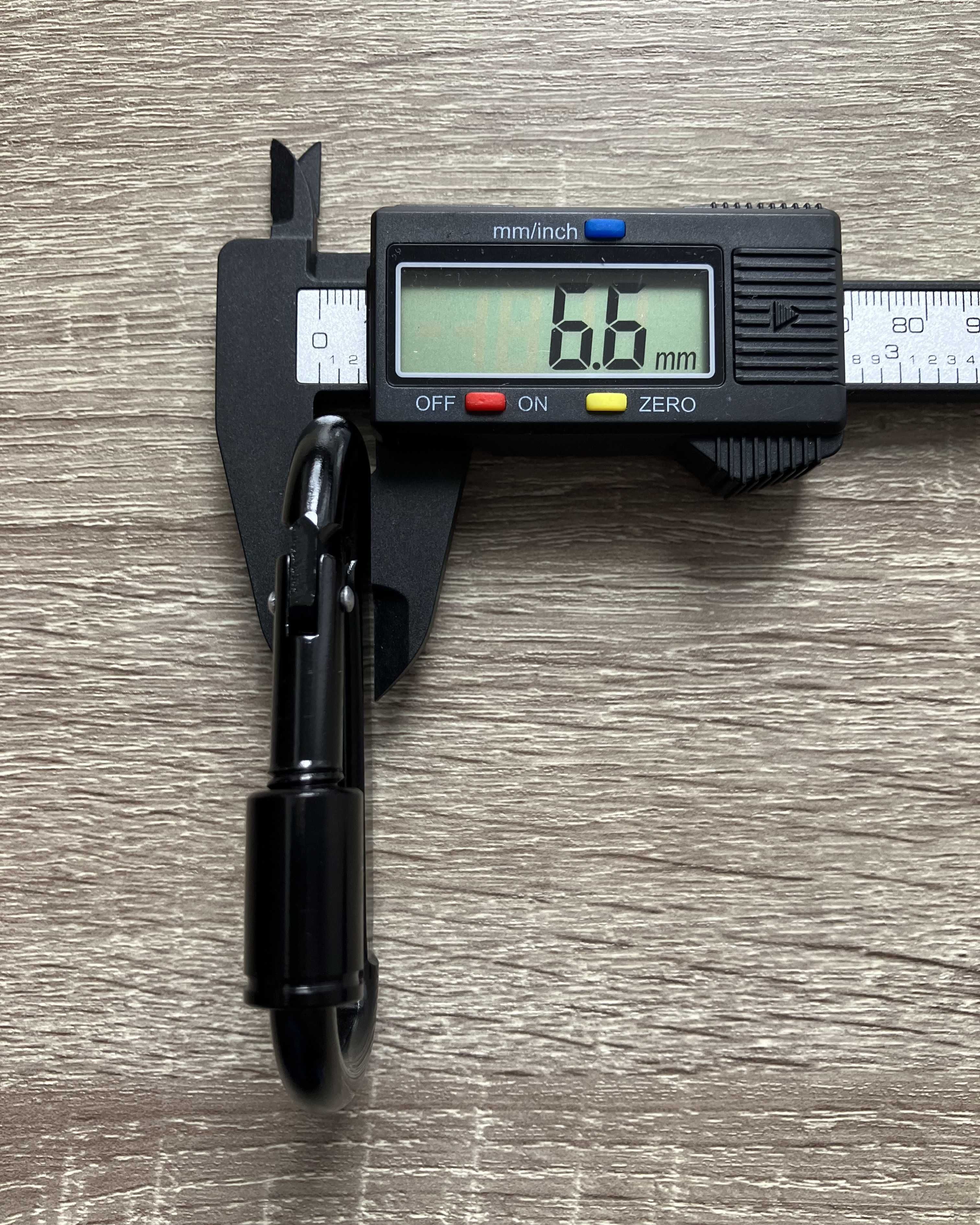Zestaw! Stalowe karabińczyki strażackie 6 sztuk (80mm x 6mm) czarne!