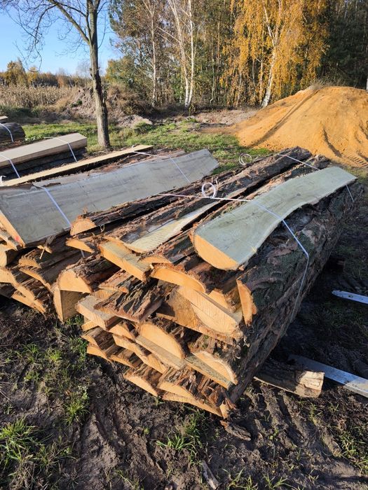 Zrzyny tartaczne, dąb, akacja, sosna