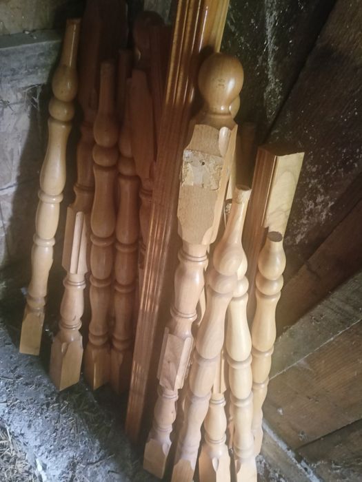 Barierka drewniana  buk tralki poręcz