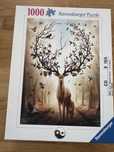 Puzzle Ravensburger 1000 elementów, zwierzęta , jeleń, 4 pory roku
