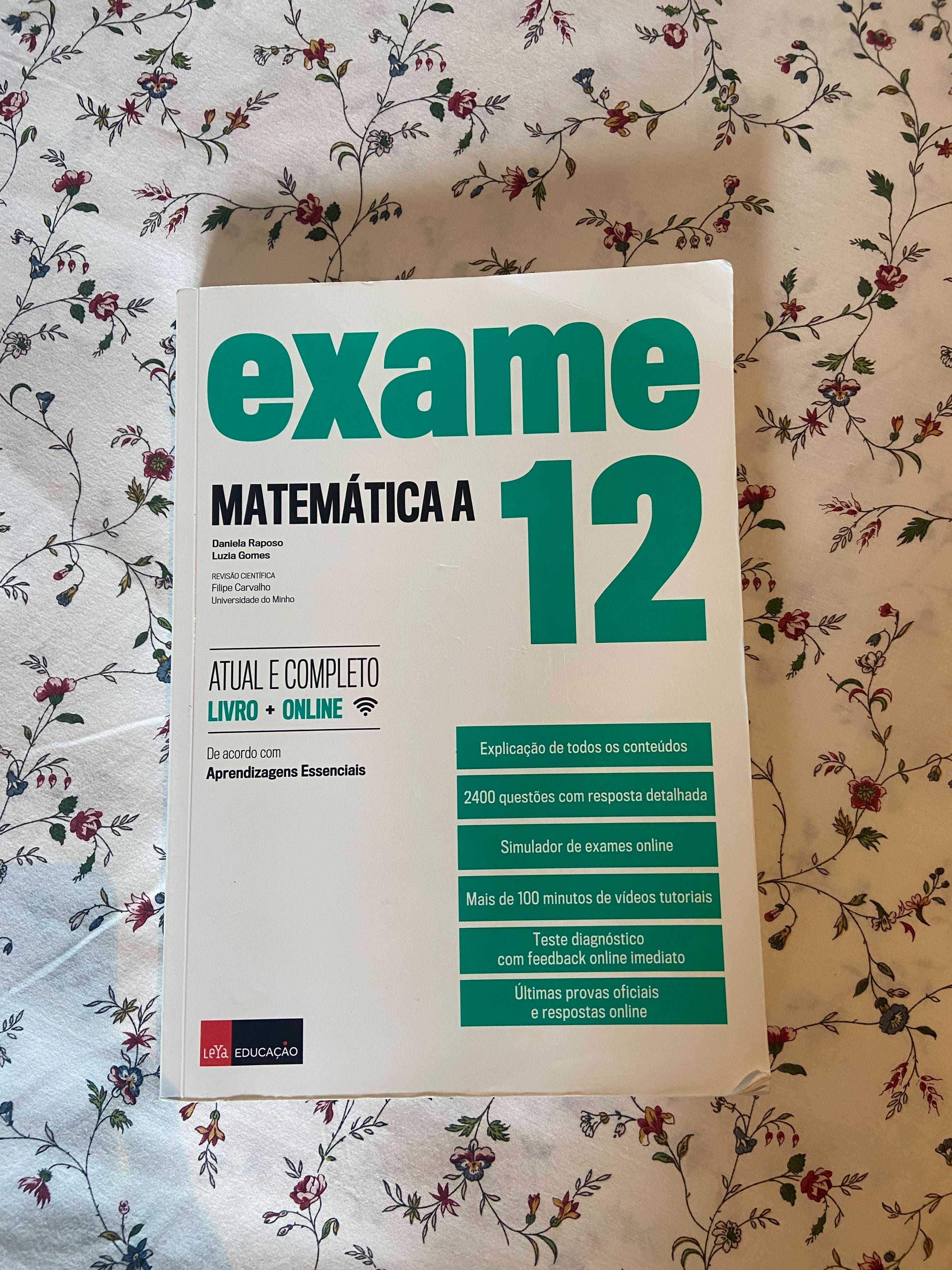 Livros de preparação exame Matemática A 12º