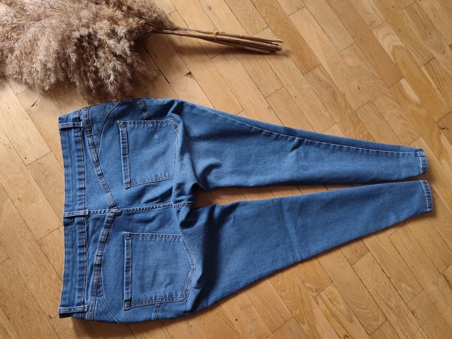 New look jeansy ciążowe rurki 42/44