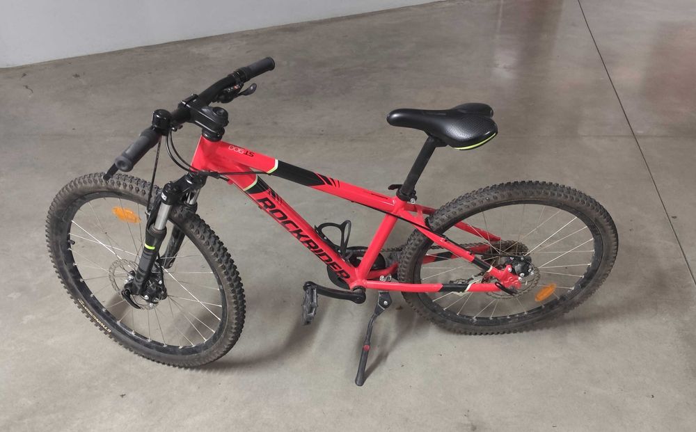 Bicicleta Rockrider St 900 24 polegadas Criança 9-12 Anos vermelho