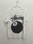 Stussy Męska Biała Koszulka z Nadrukiem Rozmiar M