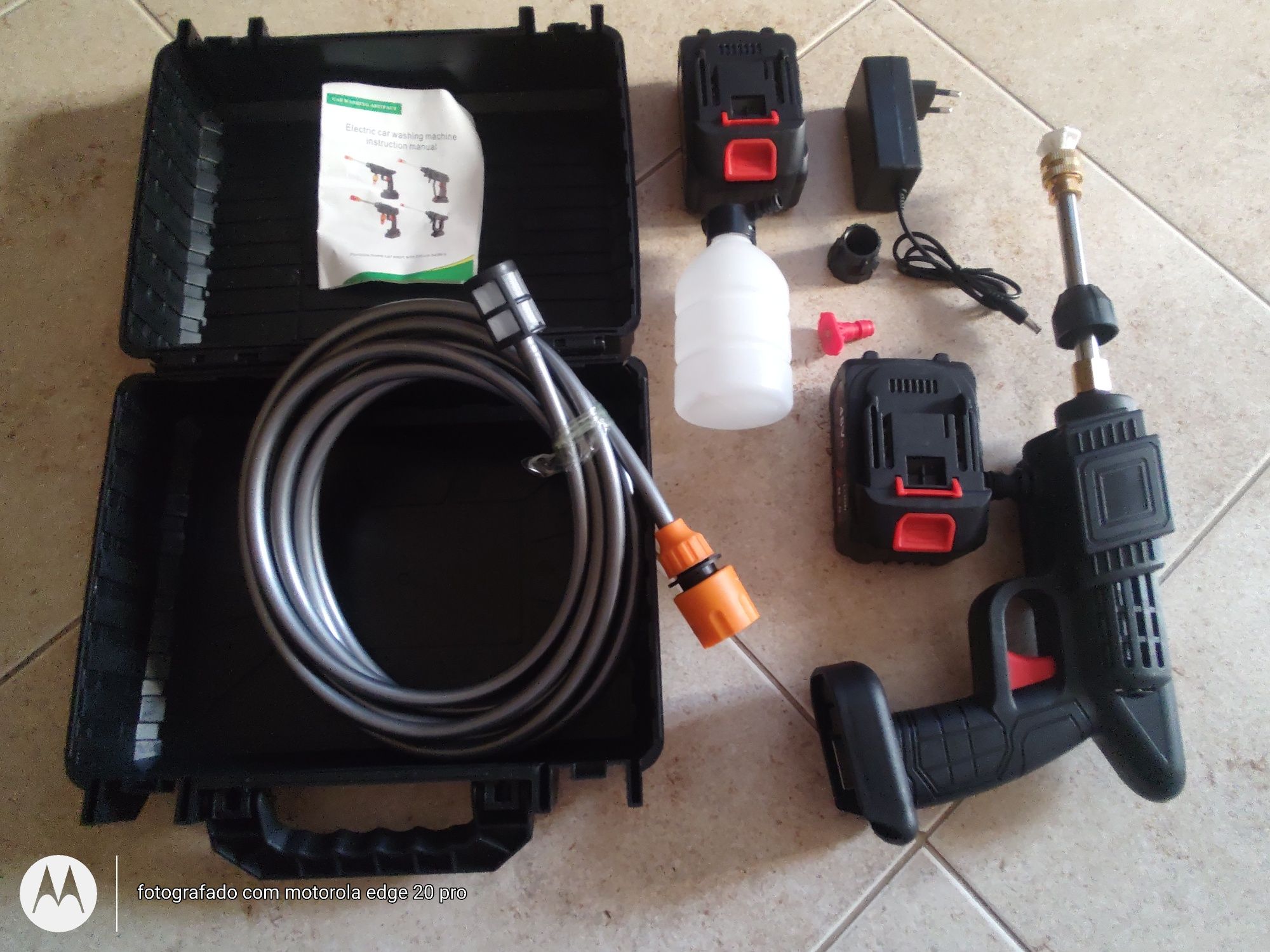 Lavadora de alta pressão com bateria