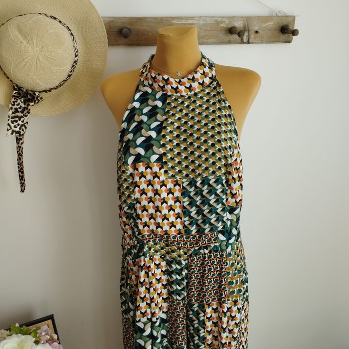 Kombinezon damski Apricot 42/44 spódnico-spodnie, letni, wzorzysty