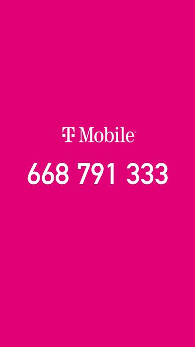 Złoty platynowy numer telefonu T-mobile - super dla firm !