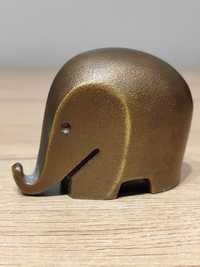 Drumbo sloń przycisk do papieru z brązu projekt Luigi Colani lata 70te