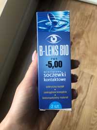 Soczewka -5 B-lens bio miesięczne soczewki NOWA