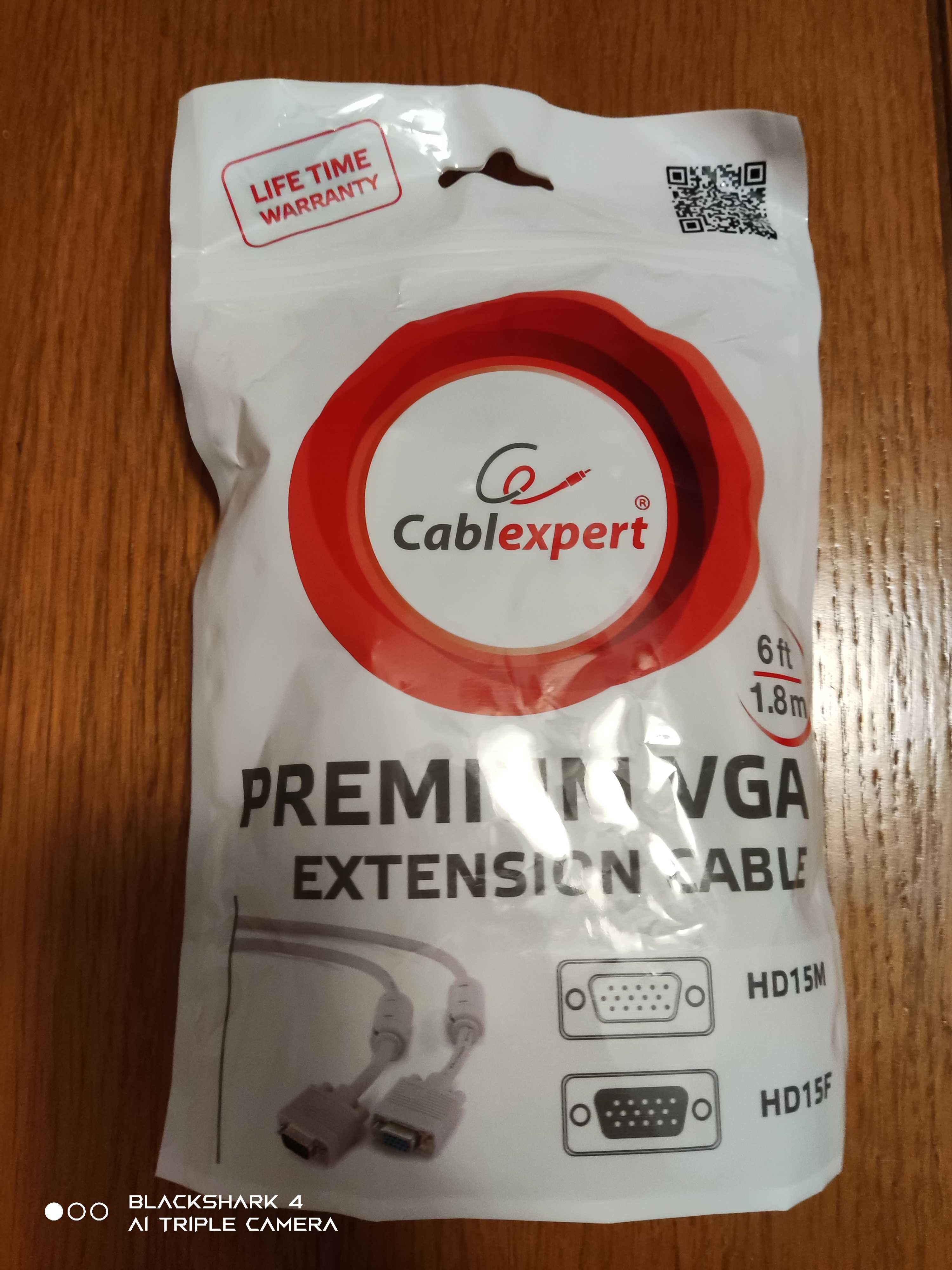 Кабель Cablexpert Premium VGA HD15M - HD15F 1.8 м (CC-PPVGAX-6)