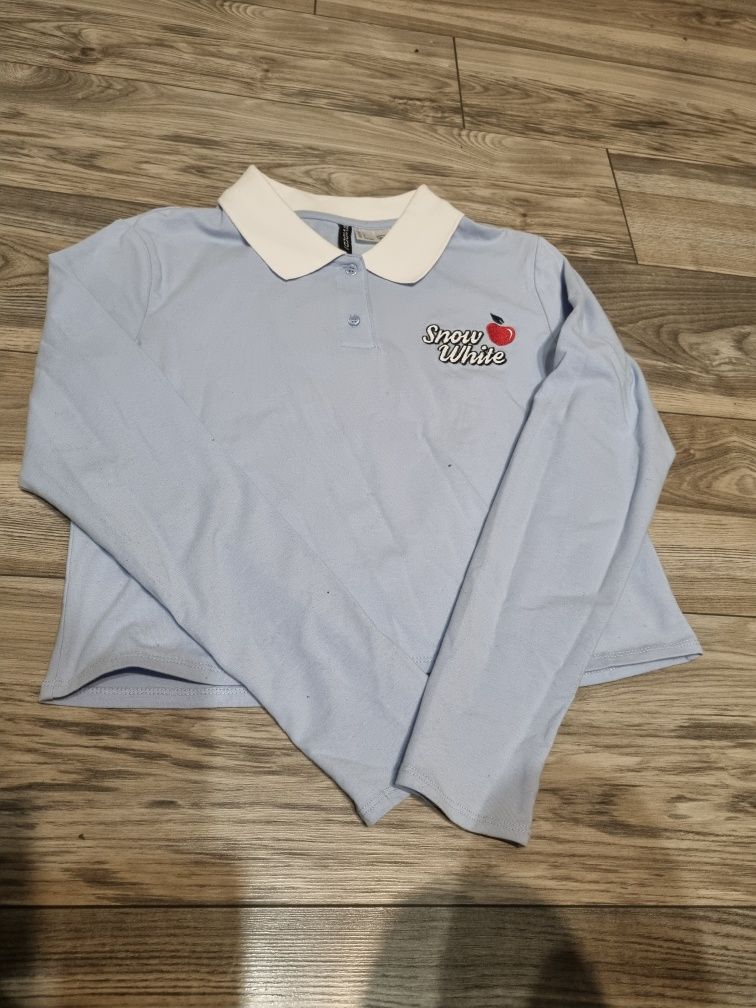 Bluzka z kołnierzykiem H&M rozmiar L