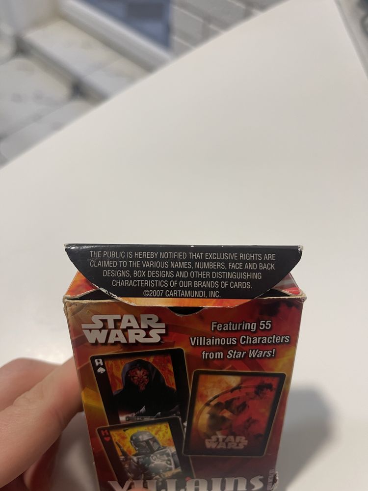 Playing cards STAR Wars Villains ігрові карти колекція зоряні війни
