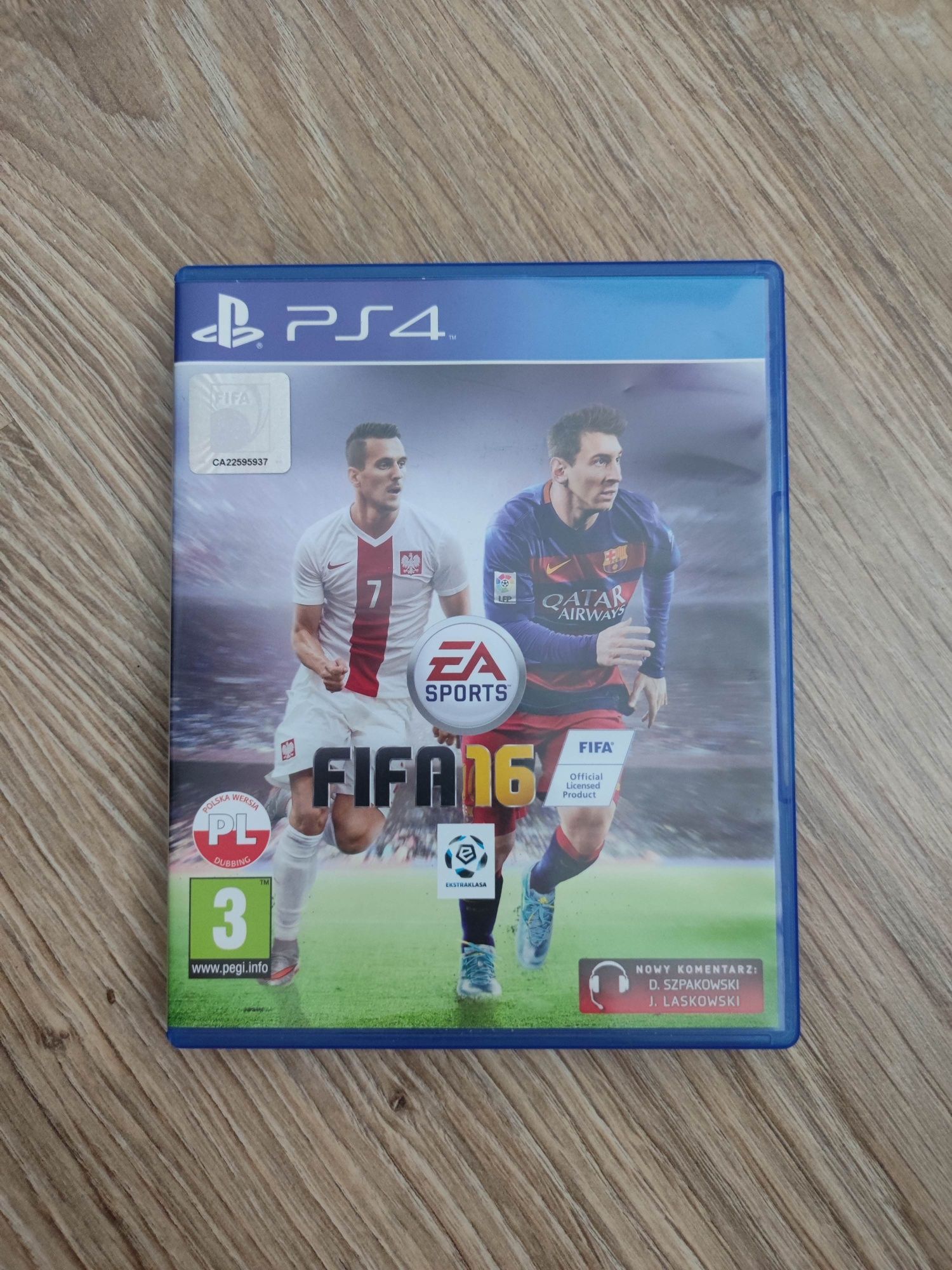 Gra Fifa 16 na konsolę PlayStation 3.