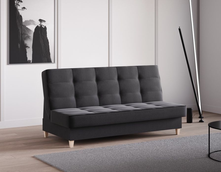 Sofa rozkładana z pojemnikiem